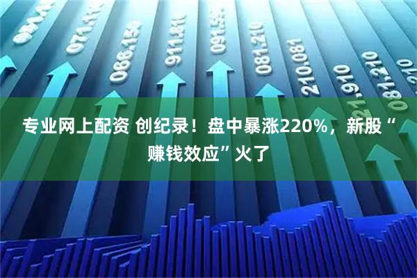 专业网上配资 创纪录！盘中暴涨220%，新股“赚钱效应”火了